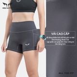  Quần Short Chạy Bộ Nữ, Tập Gym Có Túi Wolf Active Flex V1 180 , Chất Vải Mềm Mịn, Co Giãn 4 Chiều 