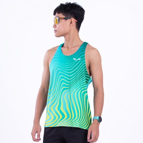 Áo singlet chạy bộ nam Wolf Active Vui Vẻ 2 W35