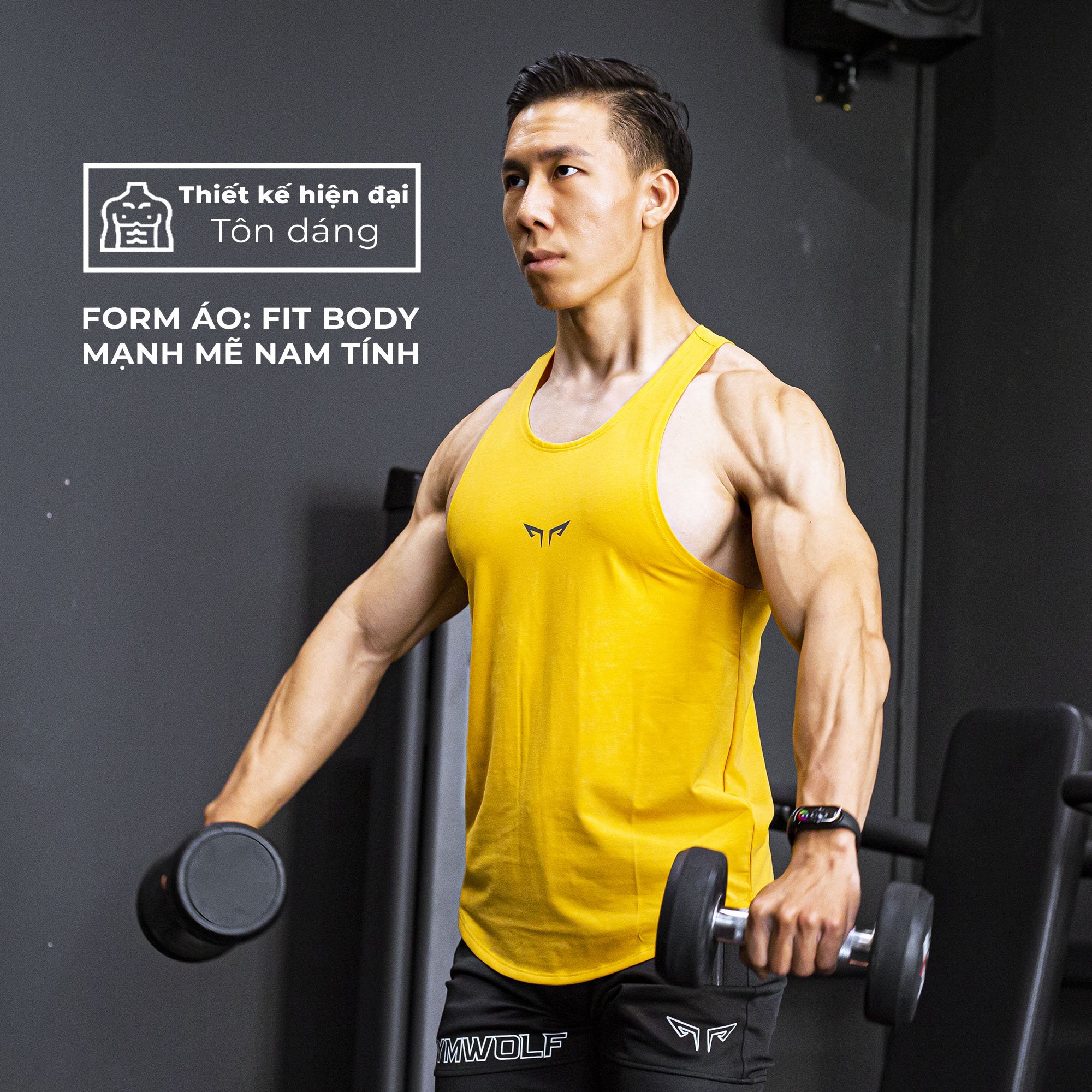 Logo phản quang áo thể thao Wolf Active