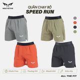  Quần Chạy Bộ Nam Wolf Active Speed Run W130, Quần Chạy Cao Cấp, Nhanh Khô, Thoáng Khí, Nhiều Túi 