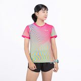  Áo Chạy Bộ Nữ Vui Vẻ W12, Áo Chạy Bộ Chất Vải Cao Cấp Quick Dry, Co Giãn 4 Chiều, Form Áo Tôn Dáng 