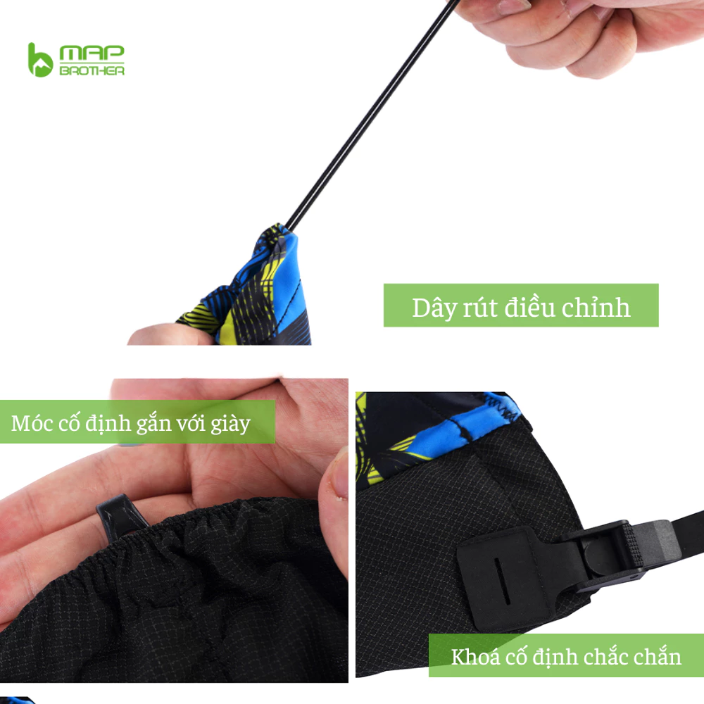 Cơ chế gắn kết gaiter map brother f1001