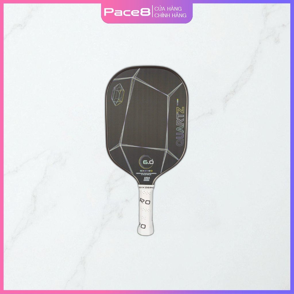 Vợt pickleball six zero quartz - smoky quartz (grey)