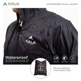  Áo Khoác Chạy Bộ Đi Mưa Chống Thấm Kala - Màu Đen 