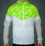  Áo Khoác Chạy Bộ Aspire Phối Màu APK204 - Trắng Xanh Lá 