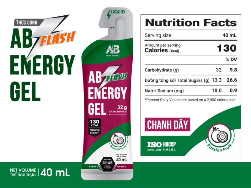  Gel năng lượng AB Flash gói 40ml 