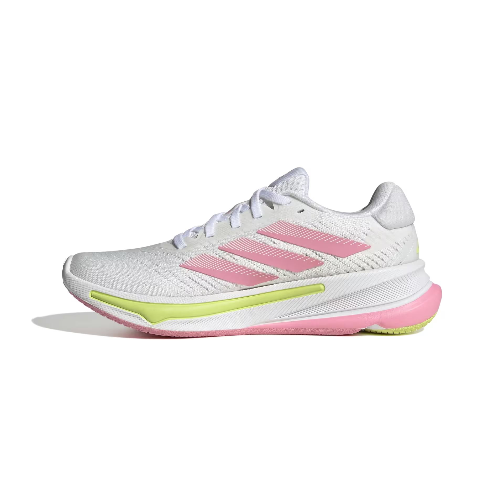  Giày Chạy Bộ Nữ Adidas Supernova Ease - White / Pulse Lime / Pink 