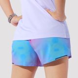  Quần Short thể thao chạy bộ nữ đa năng MOTIVE WOMAN SHORT BELT - Màu tím/ Xanh hoạ tiết 