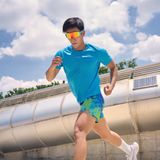  Áo thun thể thao chạy bộ nam MOTIVE Men Mix Color T-Shirt - Màu xanh dương 