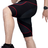  Quần Đùi Bó Cơ Nam RUNTIGER 7002M - Màu Đen Đỏ 