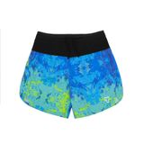  Quần Short thể thao chạy bộ nam đa năng MOTIVE MEN SHORT BELT - Màu xanh/ Vàng hoạ tiết 