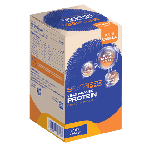 Đạm từ men vi sinh Yera Pro hộp 165 vị kem Vanilla