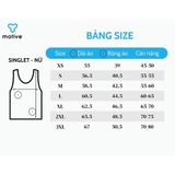  Áo Thun Thể Thao Chạy Bộ Nữ MOTIVE WOMAN Simple Color Singlet - Màu Đen 