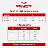  Áo thun thể thao trẻ em Wolf Active cờ đỏ sao vàng W300, chất vải siêu nhẹ, thoáng mát 