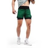  Quần Short thể thao chạy bộ nam đa năng MOTIVE MEN SHORT BELT - Màu xanh lá 