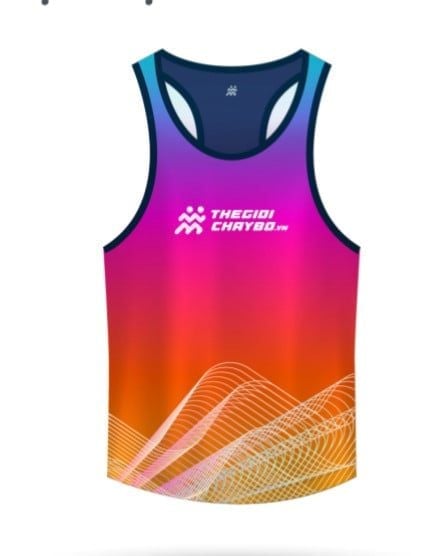 Áo Singlet Chạy Bộ Nam In Phản Quang, Thấm Hút & Nhanh Khô TGCB