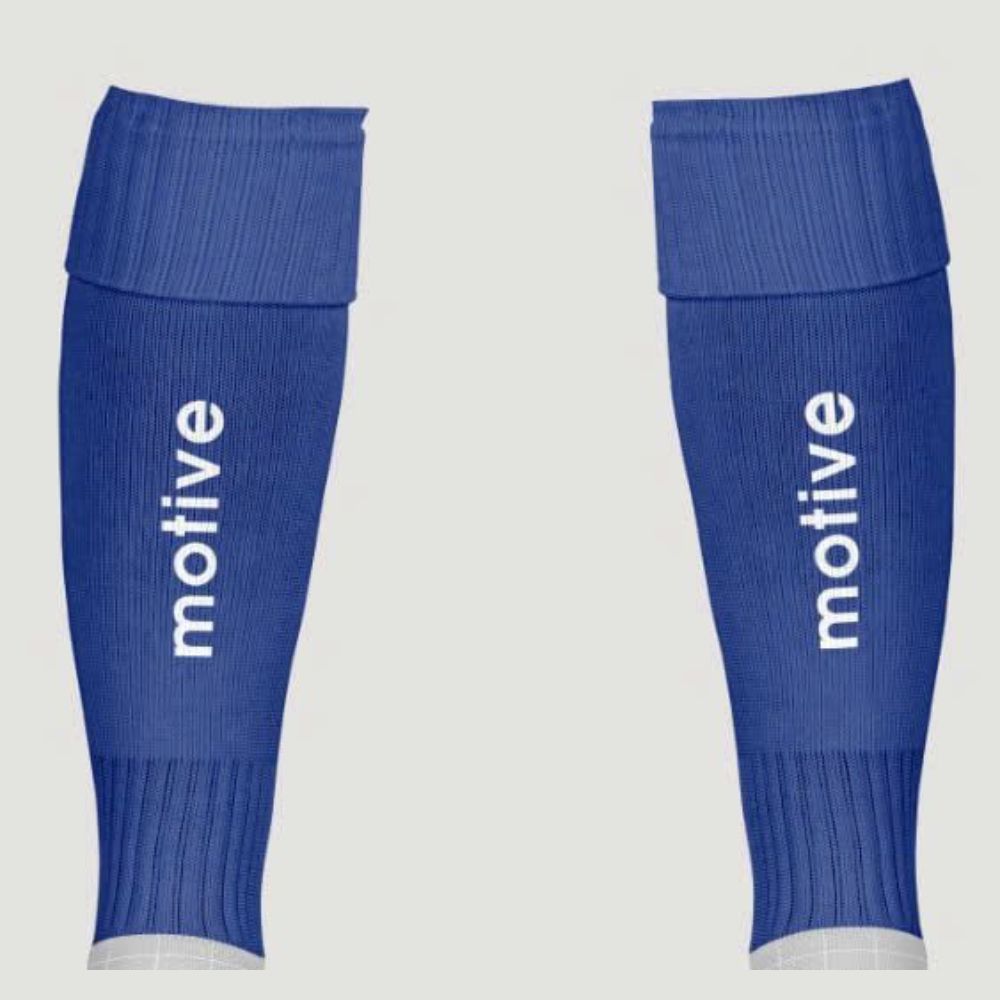  Tất/ vớ ống chân bóng đá Motive - Màu xanh dương 