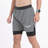  Quần 2 Lớp Thể Thao Wolf Active Essential V1 W110, Quần 2 Lớp Chạy Bộ, Tập Gym Chất Vải Cao Cấp 