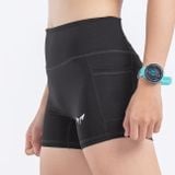  Quần Short Chạy Bộ Nữ, Tập Gym Có Túi Wolf Active Flex V1 180 , Chất Vải Mềm Mịn, Co Giãn 4 Chiều 