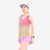  Áo Singlet Chạy Bộ Nữ Wolf Active Vui Vẻ 2 W108, Áo Ba Lỗ Chạy Bộ Thoáng Khí, Siêu Nhẹ, Nhanh Khô 