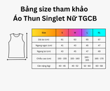  Áo Singlet Chạy Bộ Nữ 100% Polyester, Siêu Thấm - Finisher TGCB 