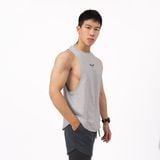  Áo Tanktop Nam Tập Gym Wolf Active Iron Power W190, Chất Vải Cotton, Thấm Hút Mồ Hôi Tốt, Co Giãn Tốt 