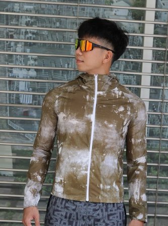 Áo khoác chạy bộ Aspire APK107 màu xanh rêu