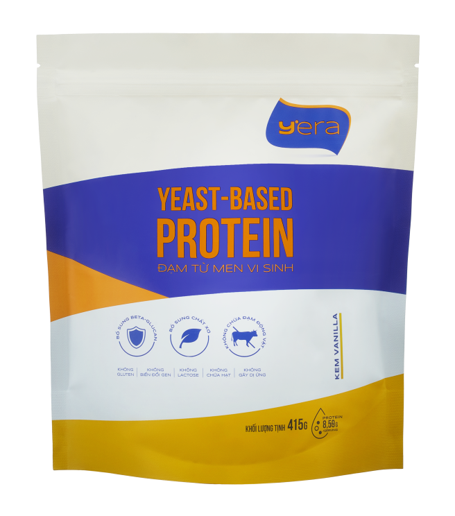 Đạm từ men vi sinh Yera Protein túi 415g - Vị kem Vanilla