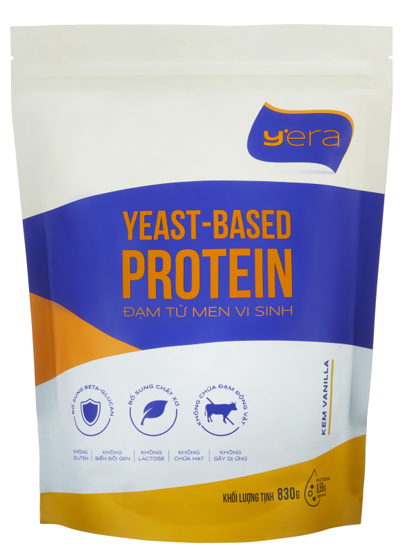 Đạm từ men vi sinh Yera Protein túi 830g - Vị kem Vanilla
