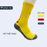  Tất Thể Thao Unisex Upper You Cổ Dài SPM4001 - Vàng 