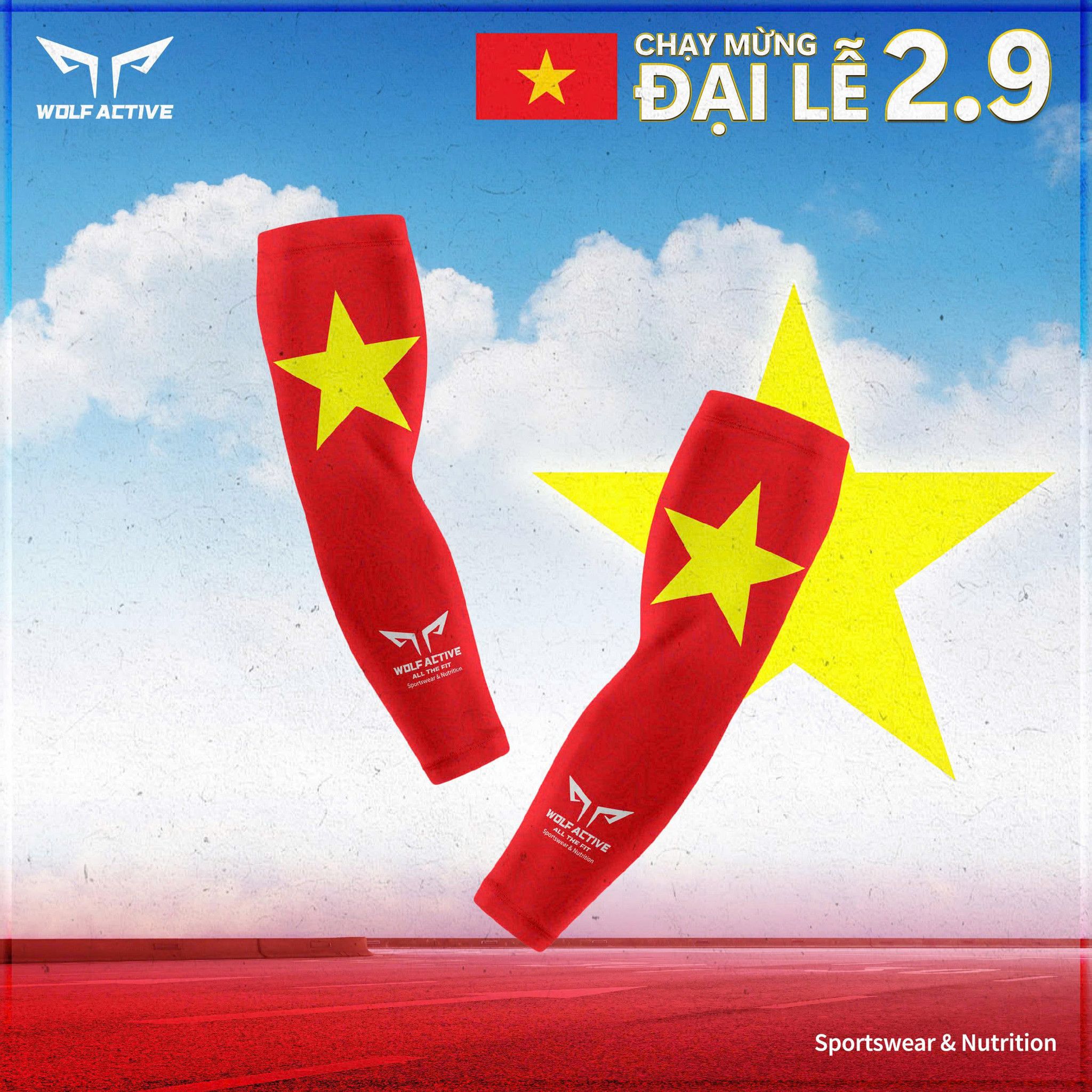  Ống tay cờ đỏ sao vàng (1 cặp) 