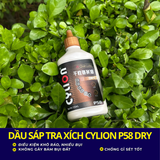  DẦU SÁP TRA XÍCH CYLION P58 DRY PHÙ HỢP CHO MÔI TRƯỜNG KHÔ RÁO, BỤI BẬM 