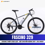  XE ĐẠP ĐỊA HÌNH FASCINO 329 KHUNG THÉP CƯỜNG LỰC, BỘ CHUYỂN ĐỘNG 3X7, BÁNH 27.5 INCH 