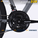  XE ĐẠP ĐỊA HÌNH FASCINO 329 KHUNG THÉP CƯỜNG LỰC, BỘ CHUYỂN ĐỘNG 3X7, BÁNH 27.5 INCH 