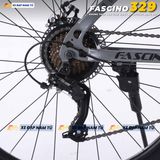  XE ĐẠP ĐỊA HÌNH FASCINO 329 KHUNG THÉP CƯỜNG LỰC, BỘ CHUYỂN ĐỘNG 3X7, BÁNH 27.5 INCH 