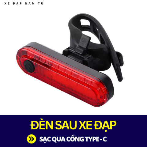  ĐÈN HẬU XE ĐẠP, DẠNG SẠC LẠI NHIỀU LẦN 