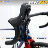  XE ĐẠP ĐUA SAVA X10 FULL CARBON, GROUPSET SHIMANO 105 R7120 