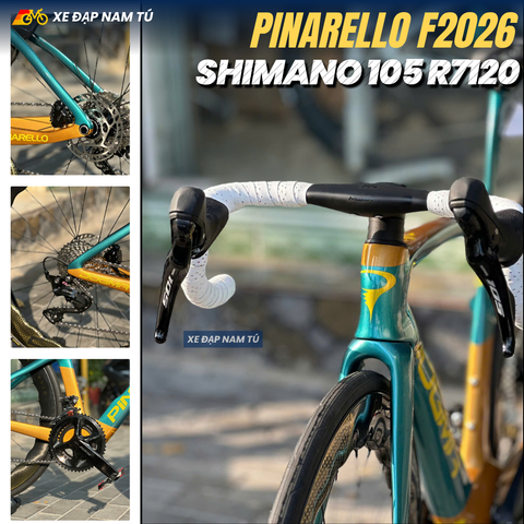  XE ĐẠP ĐUA PINARELLO DOGMA F26 [LẮP RÁP] GROUP SHIMANO 105 R7120 JAPAN, VÀNH CARBON PRINCETON 