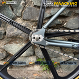  XE ĐẠP FIXEDGEAR FUNKY WAACKING, KHUNG NHÔM , MÂM 5 ĐAO XÉ GIÓ , TRỤC RỖNG 