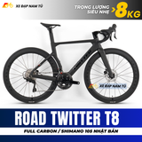  XE ĐẠP ĐUA TWITTER T8 [2026] FULL CARBON, 5 MÓN SHIMANO 105 CAO CẤP 