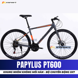  XE ĐẠP TOURING PAPYLUS PT600 KHUNG NHÔM SIÊU NHẸ, BỘ CHUYỂN ĐỘNG 3X7 