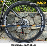  Xe Đạp Đua Makelen R200, Khung Sườn Nhôm, Tay Đề Lắc, Phanh Dĩa Chuẩn Xe Đua 