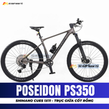 XE ĐẠP ĐỊA HÌNH POSEIDON PS350  GHI ĐÔNG LIỀN NGUYÊN KHỐI, ĐÙM BẠC ĐẠN CỐI NỔ LỚN 
