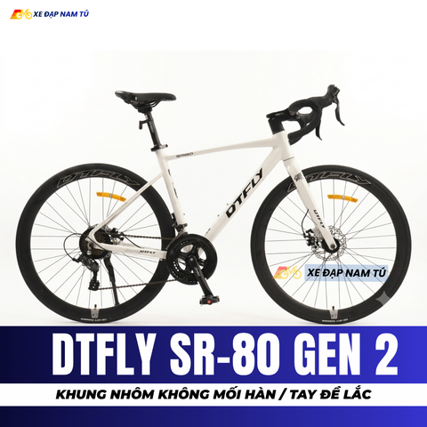  XE ĐẠP ĐUA DTFLY SR80 [GEN 2] CỐI NỔ LỚN, TAY ĐỀ LẮC, DÂY ÂM TAY LÁI 