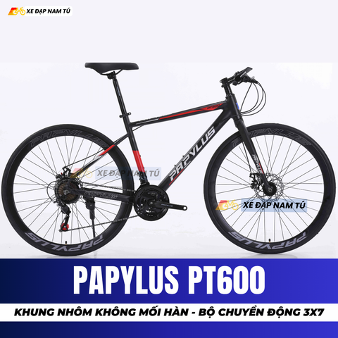  XE ĐẠP TOURING PAPYLUS PT600 KHUNG NHÔM SIÊU NHẸ, BỘ CHUYỂN ĐỘNG 3X7 