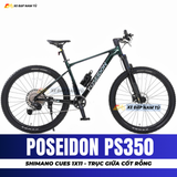  XE ĐẠP ĐỊA HÌNH POSEIDON PS350  GHI ĐÔNG LIỀN NGUYÊN KHỐI, ĐÙM BẠC ĐẠN CỐI NỔ LỚN 