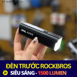  COMBO ĐÈN TRƯỚC ROCKBROS, ĐỒNG HỒ ĐO TỐC ĐỘ GPS, KÈM PAD GẮN GHI ĐÔNG LIỀN 