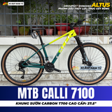  Xe Đạp MTB CALLI 7100 Khung Carbon T700 Cao Cấp, Group Shimano Nhật Bản, Bánh 27.5in 