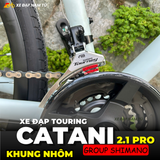  XE ĐẠP TOURING CATANI 2.1PRO, KHUNG NHÔM, BỘ CHUYỂN ĐỘNG SHIMANO 21 CẤP 