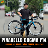  XE ĐẠP ĐUA PINARELLO DOGMA F14 [Xanh đổi màu] GROUP SHIMANO 105 JAPAN, VÀNH CARBON PRINCETON 